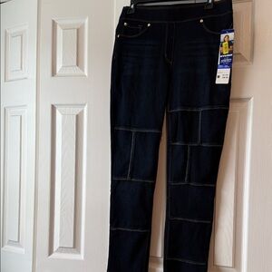 Peter Nygard Navy Jeggings with Stitch Detail